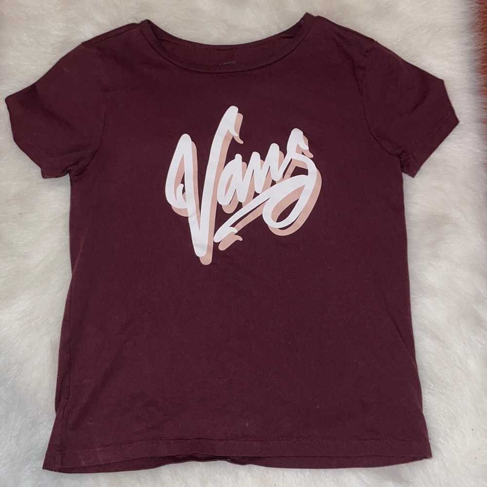 Maroon Vans Tee
